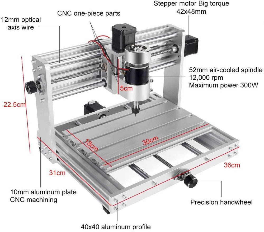 Twotrees CNC 3018 S Pro Router Kit 3 Axis Carving Milling